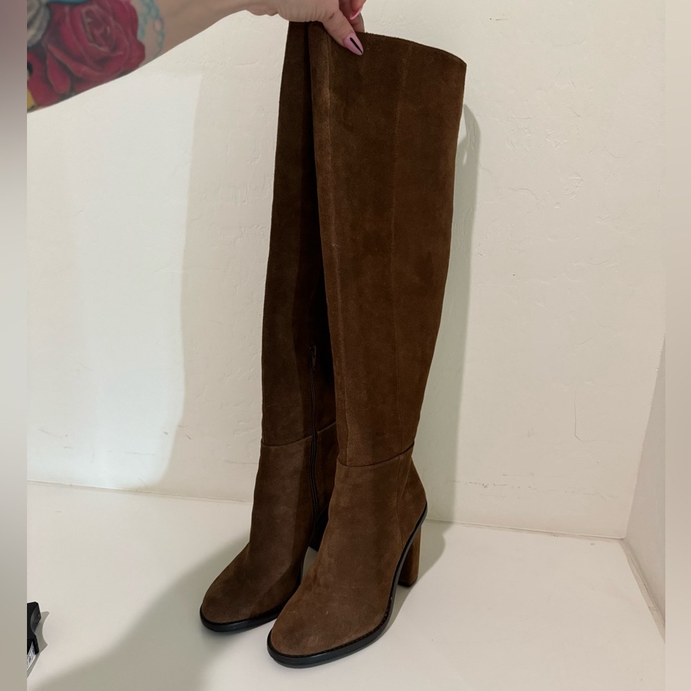 Over the knee Gianni bini brown suede boots